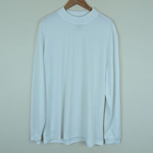 Pro Tour White Long Sleeve Mock Neck Air Play Golf Shirt NWOT